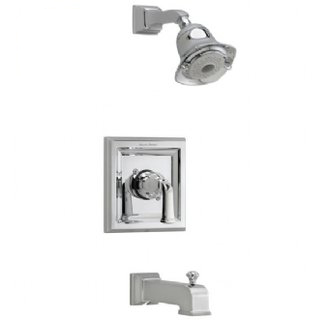 American Standard T555.528 Town Square Single Handle Tub and Shower Trim Only - Satin Nickel (Pictured in Polished Chrome)